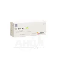 Мемокс 10 таблетки покрытые пленочной оболочкой 10 мг блистер №60