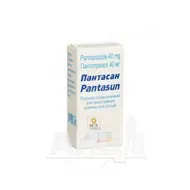 Пантасан порошок ліофілізований для приготування розчину для ін'єкцій 40 мг флакон з розчинником в ампулах 10 мл №1