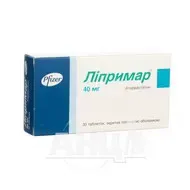 Липримар таблетки покрытые пленочной оболочкой 40 мг блистер №30