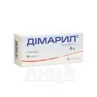 Дімарил таблетки 4 мг блістер №60