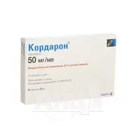 Кордарон розчин для ін'єкцій 150 мг ампула 3 мл №6