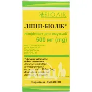 Ліпін-Біолік порошок ліофілізований для приготування розчину 500 мг флакон №1