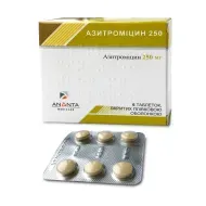 Азитромицин 250 таблетки покрытые пленочной оболочкой 250 мг блистер №6