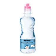 Вода питьевая детская Малятко с крышкой клапаном 0,33 л