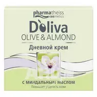 Крем розгладжуючий денний D'oliva оливково-мигдальний догляд 50 мл