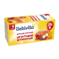 Детский фиточай Bebivita фруктовый витаминный пакетик №20