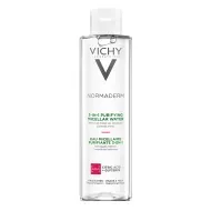 Міцелярний розчин Vichy Normaderm 3-in-1 Purifying Micellar Water для зняття макіяжу та очищення шкіри обличчя і навколо очей 200 мл