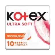 Прокладки женские гигиенические Kotex Ultra Normal Soft №10