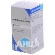 Цефтріаксон-БХФЗ порошок для розчину для ін'єкцій 1000 мг флакон №1