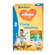 Суміш молочна суха Milupa 2 для дітей від 6 до 12 місяців 350 г