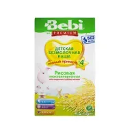 Нізкоаллергенная каша Bebi Premium рисова з пребіотиками 200 г
