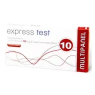 Тест-полоски express test для определения наркотиков мультипанель №10