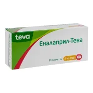Эналаприл-Тева таблетки 5 мг блистер №30