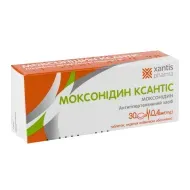 Моксонидин Ксантис таблетки покрытые пленочной оболочкой 0,4 мг блистер №30