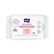 Вологі серветки Bella Sensitive для інтимної гігієни №10