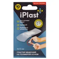 Пластир медичний Iplast полімерний 1,9х7,2см №10
