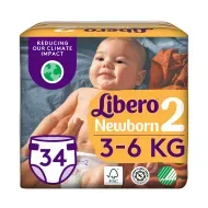 Підгузки Libero Newborn 2 (3-6 кг) №34