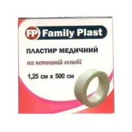 Пластырь Family Plast на нетканой основе 1,25смх500см №1