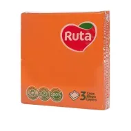 Салфетки столовые Ruta 33х33 см оранжевые №20