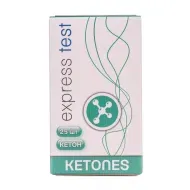 Тест-полоски Express test для определения кетонов ацетон-тест №20