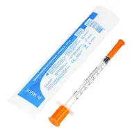 Шприц инсулиновый одноразовый Dr.White U-40 3-х компонентный 1 мл игла 30G (0,32 х 13 мм)