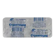 Стрептоцид таблетки 0,5 г блистер №10