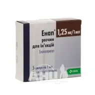 Енап розчин для ін'єкцій 1,25 мг/мл ампула 1 мл №5