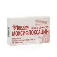 Моксифлоксацин таблетки 400 мг №7