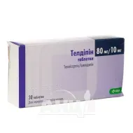 Телдипін таблетки 10 мг + 80 мг №30