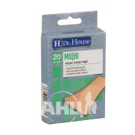 Пластир медичний бактерицидний Dr.House 7,2 см х 2,3 см тканий №20
