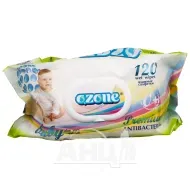 Детские влажные салфетки Ozone Baby с алоэ с клапаном №100