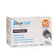 Средство для промывания носа SinuSalt коробка с солевой смесью в пакетах № 40