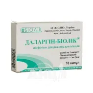 Даларгин-Биолек лиофилизированный порошок для раствора для инъекций 1 мг ампула №10