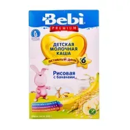Суха молочна каша Bebi Premium рисова з бананом 250 г