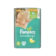 Підгузки дитячі Pampers Active Baby-Dry Extra Large 6 №54
