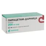Пирацетам-Дарница таблетки покрытые оболочкой 200 мг №60
