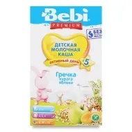 Молочна каша Bebi Premium гречана курага-яблуко 200 г