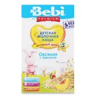 Каша молочна Bebi Premium вівсяна з персиком 250 г