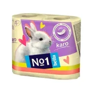 Туалетная бумага Karo ролик желтая №4