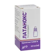 Латанокс краплі очні 0,05 мг/мл флакон-крапельниця 2,5 мл