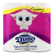 Туалетний папір Диво економ біла №4