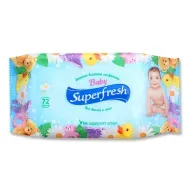 Вологі серветки Superfresh для дітей та мам 72 шт
