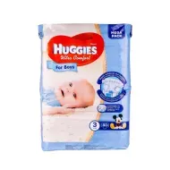 Підгузки дитячі гігієнічні Huggies Ultra Comfort 3 boy №80