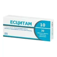 Эсцитам 10 таблетки покрытые пленочной оболочкой 10 мг блистер №30