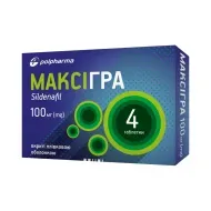 Максигра таблетки покрытые пленочной оболочкой 100 мг блистер №4