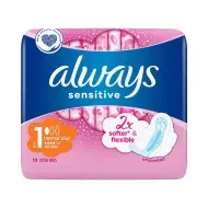 Прокладки жіночі гігієнічні Always Ultra Sensitive Normal plus №10