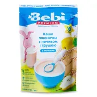 Молочная каша Bebi Premium для полдника пшеничная печенье с грушей 200 г