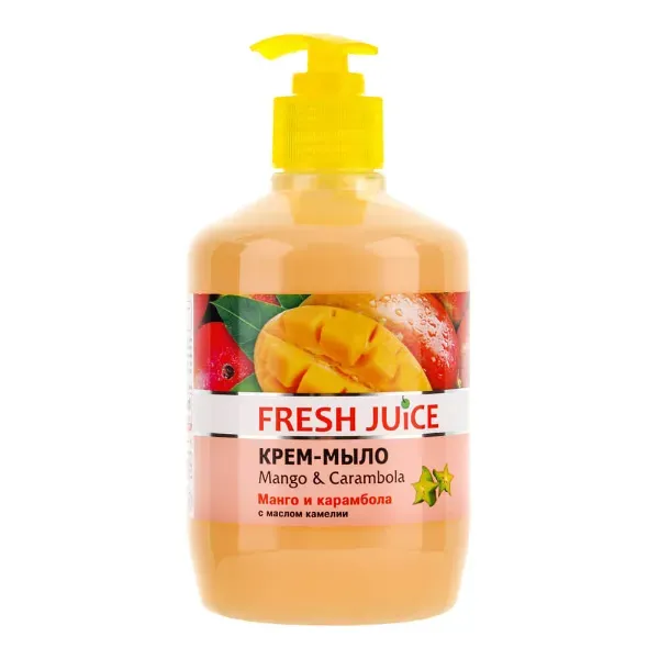 Крем-мыло Fresh Juice Mango & Carambola с дозатором 460 мл