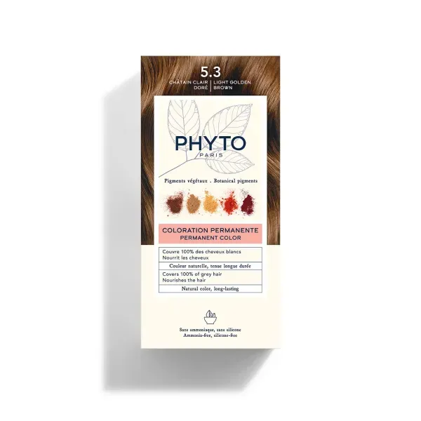 Крем-краска Phyto Color №5.3 светло-золотистый каштан 100 мл