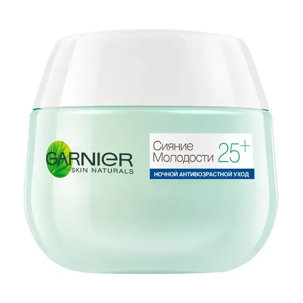 Нічний крем для обличчя Garnier Skin Naturals сяйво молодості 25+ 50 мл